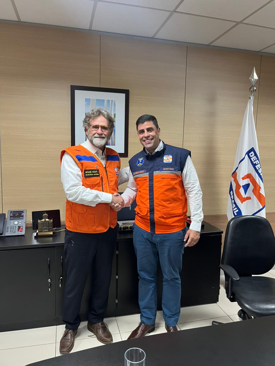 Secretário da Defesa Civil vai a Brasília para alinhamento de ações com a Defesa Civil Nacional