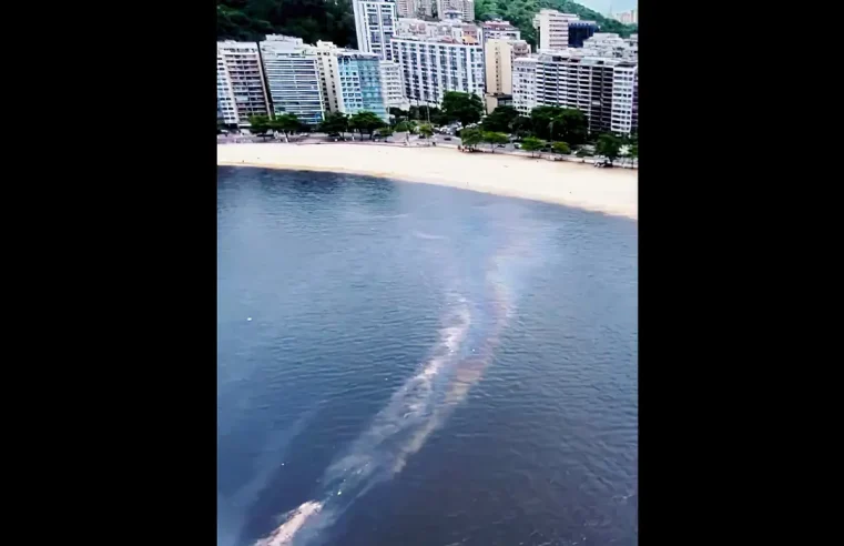 Secretaria identifica navio que derramou óleo na Baía de Guanabara