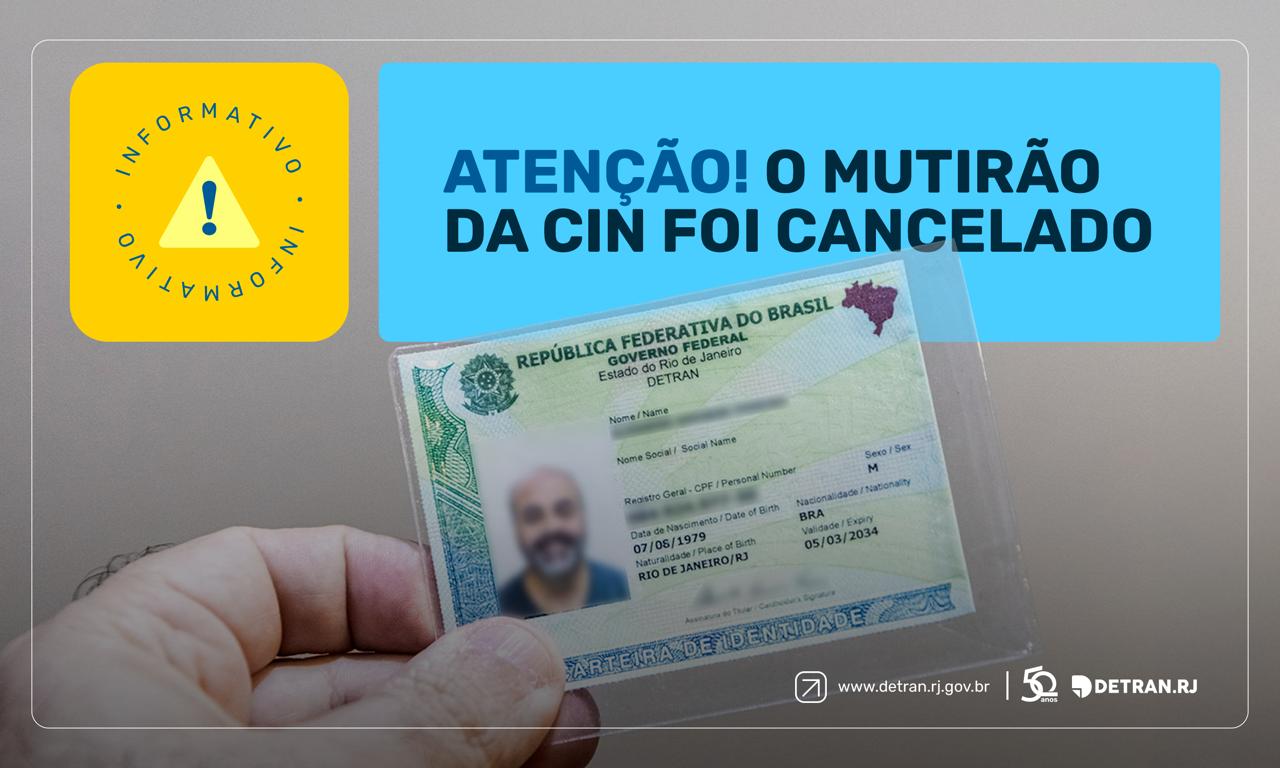 Detran.RJ cancela mutirão de identidade sem agendamento nos postos