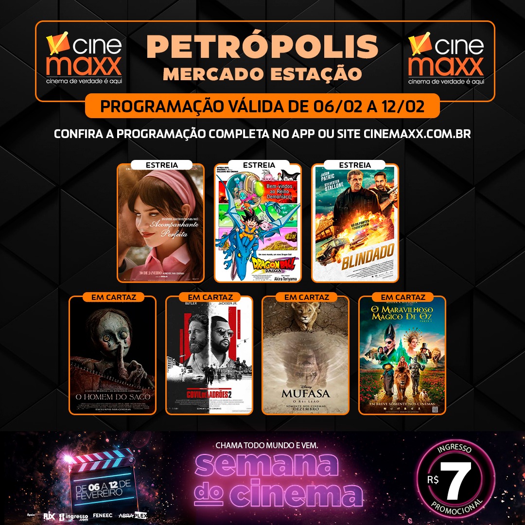 “Acompanhante Perfeita”, “Blindado” e “Dragon Ball Daima” estreiam no Cinemaxx Mercado Estação