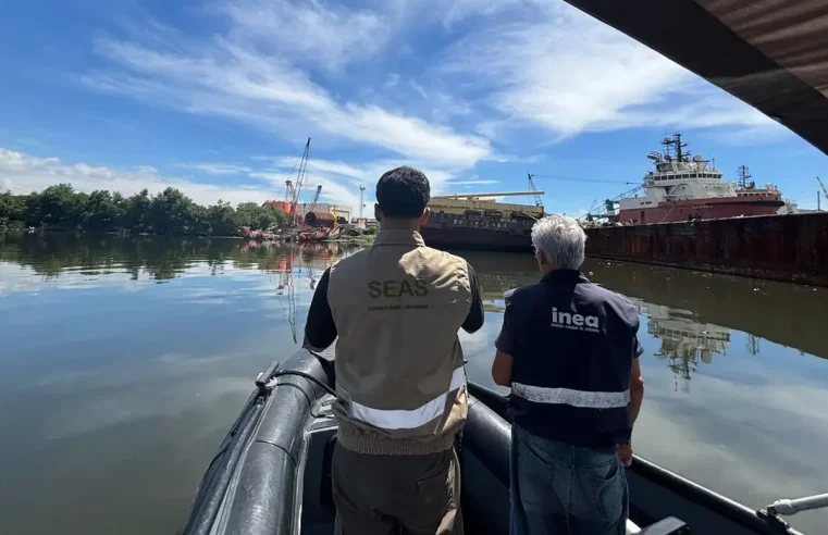 Rio interdita estaleiro que fazia desmanche ilegal de navios