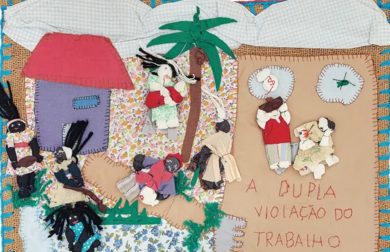 Mulheres mostram trabalhos que denunciam violações de direitos humanos