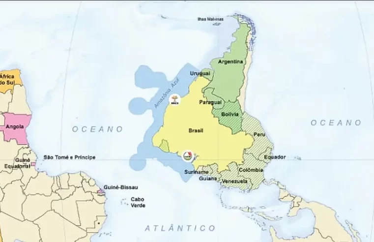 IBGE lança mapa-múndi invertido, com o Sul no topo
